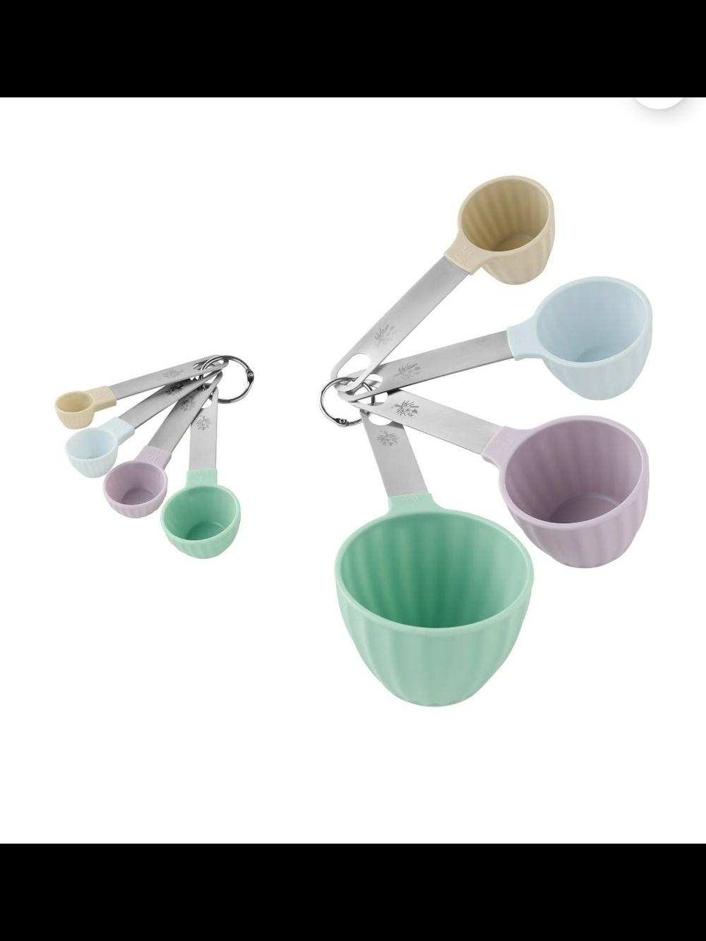 The Pioneer Women Silicone Nested Measuring Cup Set - Pastel Colors